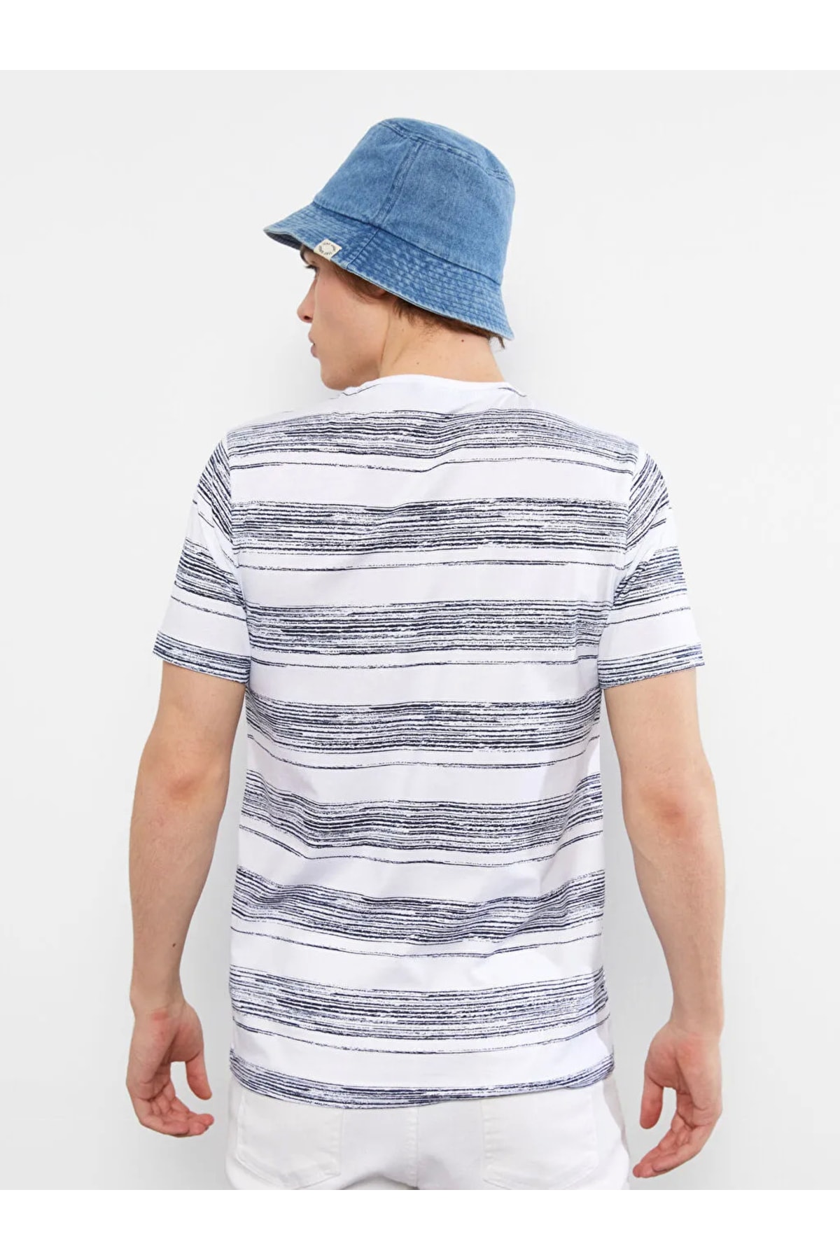 تیشرت مردانه آبی ال سی وایکیکی | S2FO39Z8 اورجینال - تصویر 4