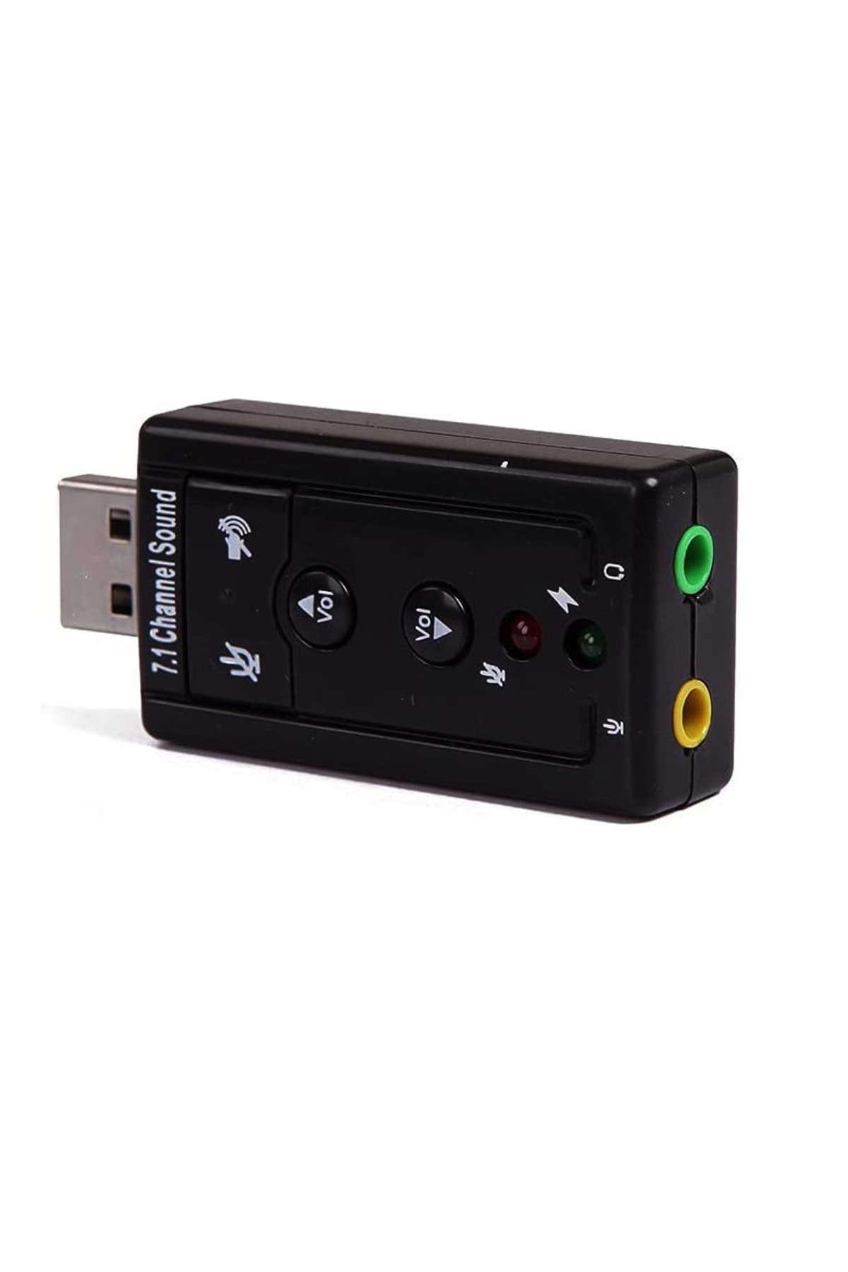 Usb Ses Kartı Virtual Sound Tak Kullan Kulaklık Mikrofon Çıkışı 7.1 Channel Harici Ses Kartı 3