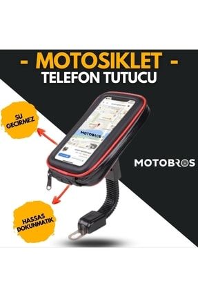 Motosiklet Telefon Tutucu Su Geçirmez Gidon Aparatlı Ve Cüzdan Cepli 6.5”e Kadar TELEFONTUTUCU1992