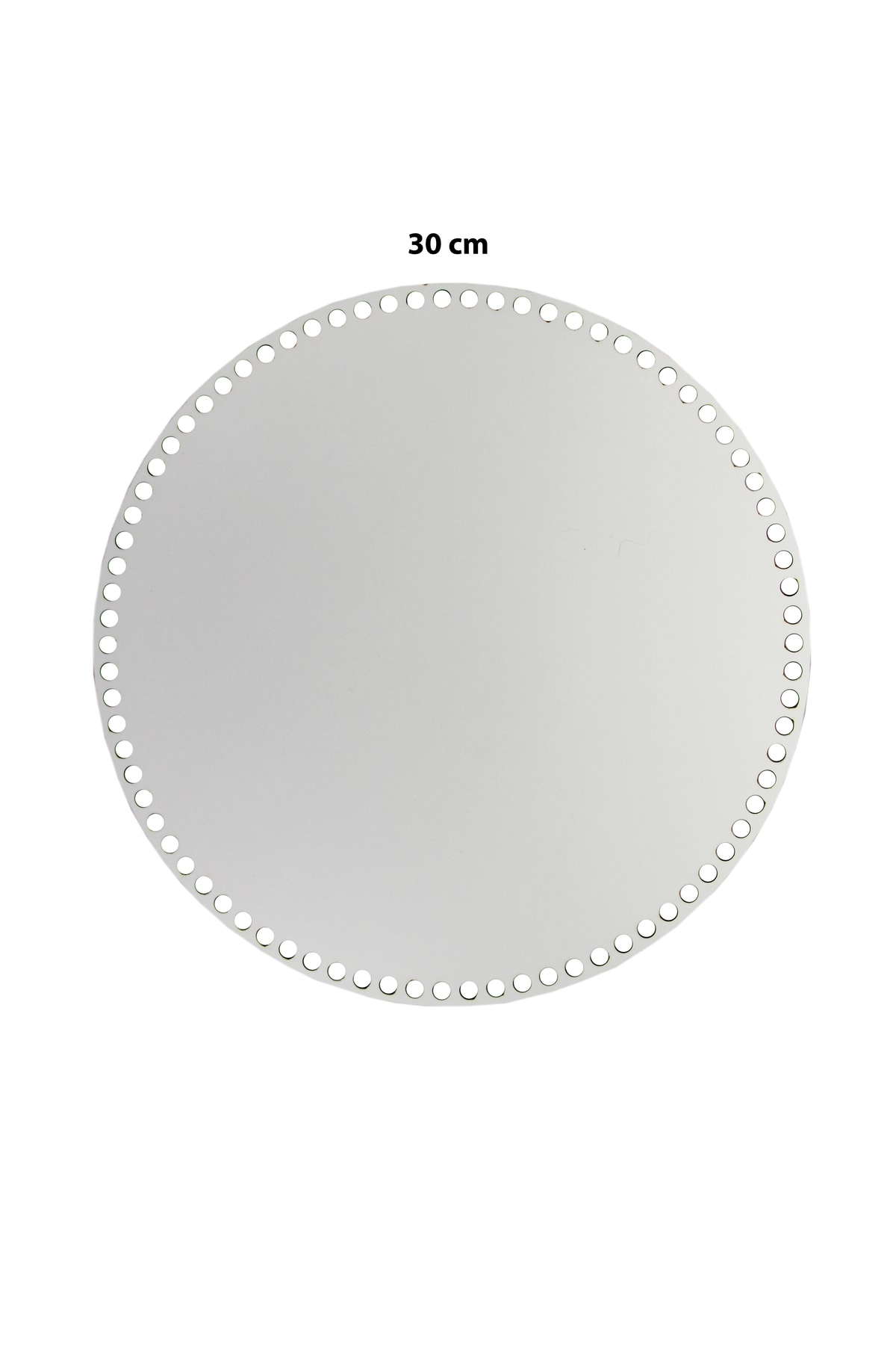 aladepo Ahşap Sepet Tepsi Tabanı 30cm Beyaz Çift Yüz 3mm Mdf