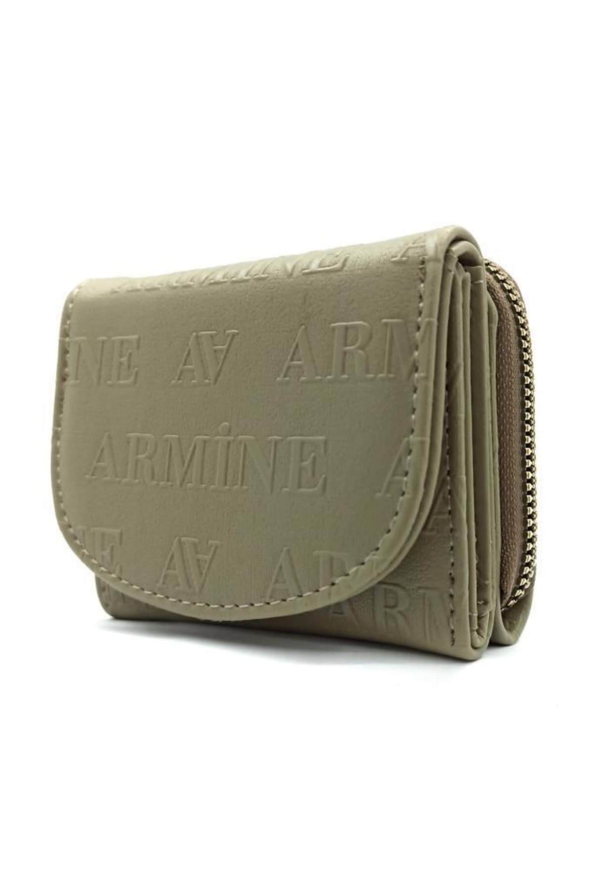 کیف پول زنانه لیزری خاکی C-10 Armine