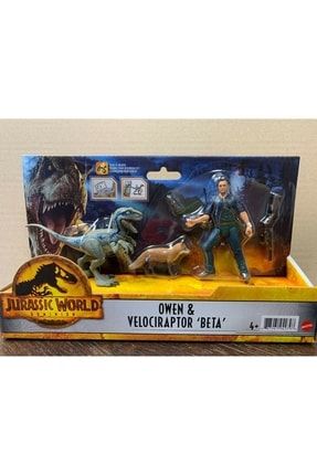 Jurassic World Karakter Ve Dinozor Figürü Paketi Owen & Velociraptor Beta Hdx46-gwm26 GWM26