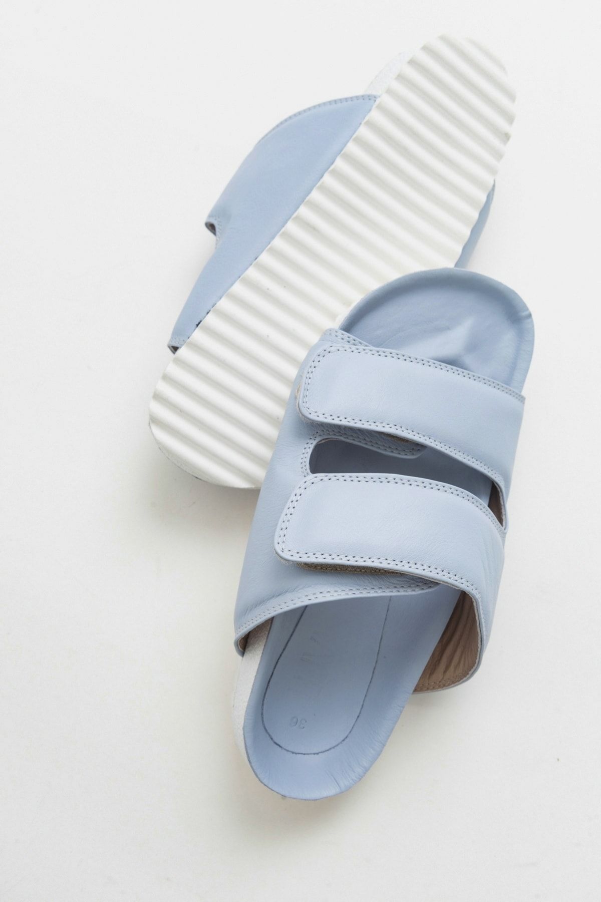 Light blue best sale womens slippers