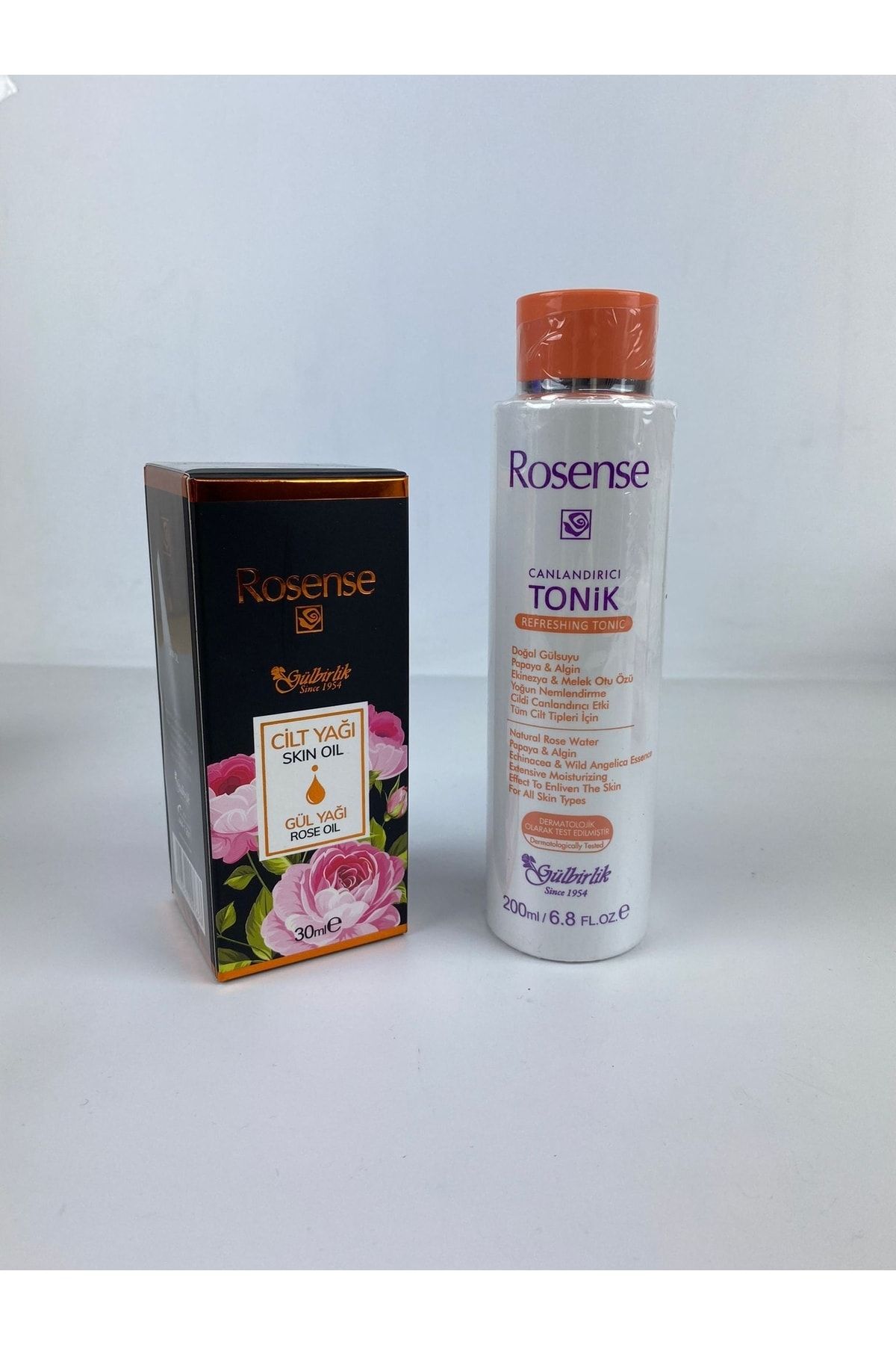 ست 200 میلی لیتری تونیک احیا کننده و 30 میلی لیتری روغن گل رز Rosense