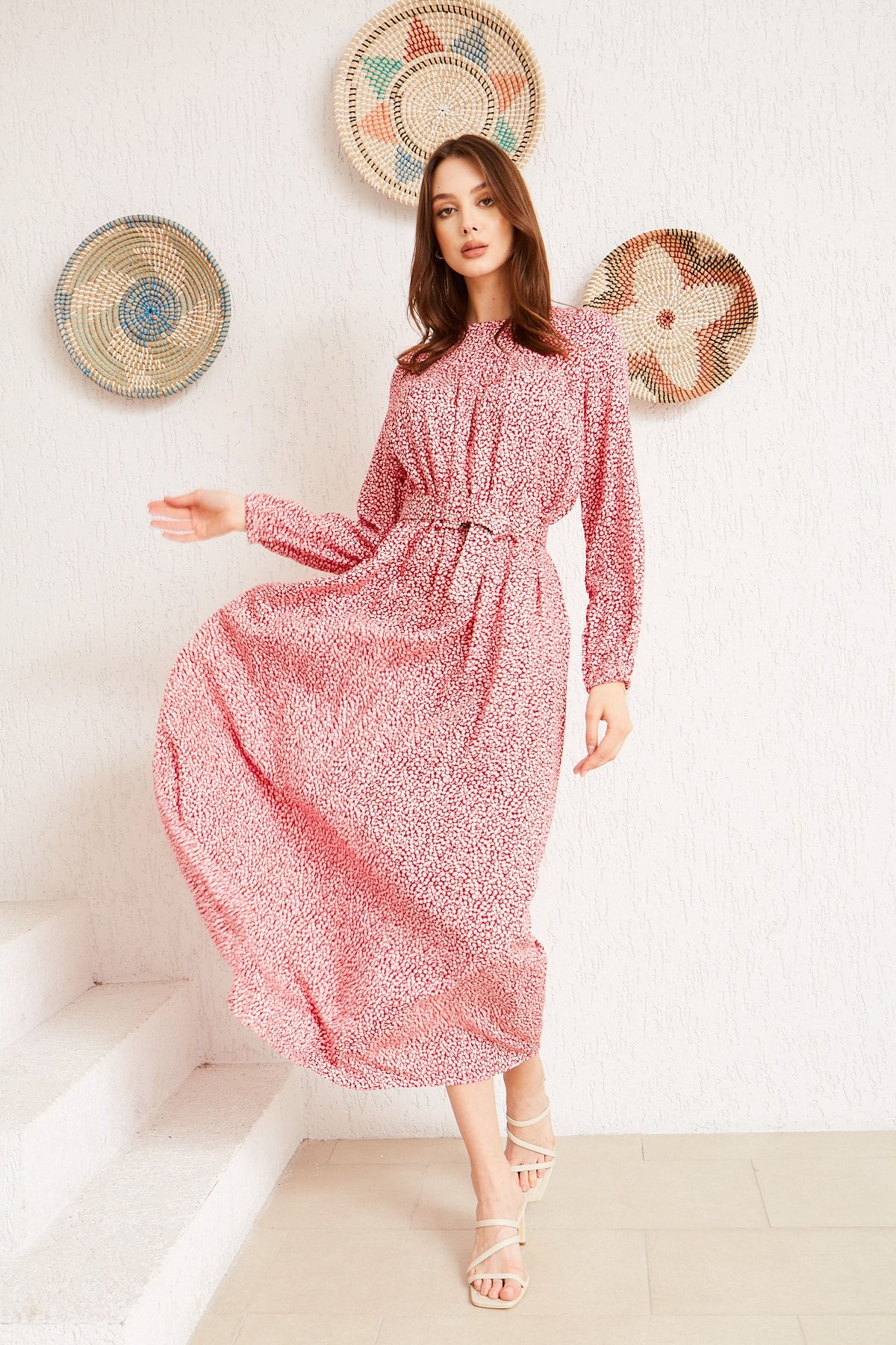 Minharir Lena Red Dress Trendyol