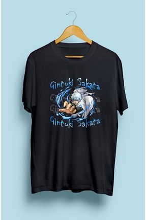 Gintama Gintoki Sakata Anime Karakter Baskılı Tişört AKRB0250T