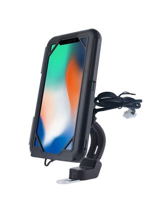 Suporte Xl Usb Bağlantılı Motosiklet Bisiklet Telefon Tutucu Su Geçirmez 5.5-7.0 Inç Arası RESOLUTv431usb
