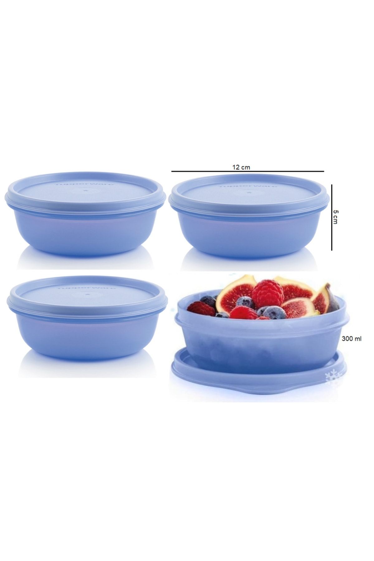 Tupperware-Refrigerator Storage Container 4x300 Ml Candy Containers Hsgl 2