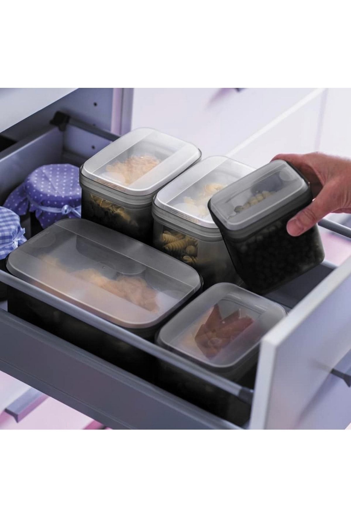 Tupperware-Rectangular Storage Container 1.6 Lt Dry Food Container Hsgl 5