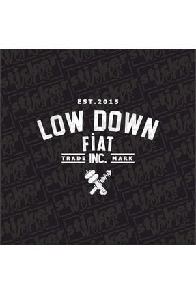 Low Down Fiat Arka Cam Sticker EST030