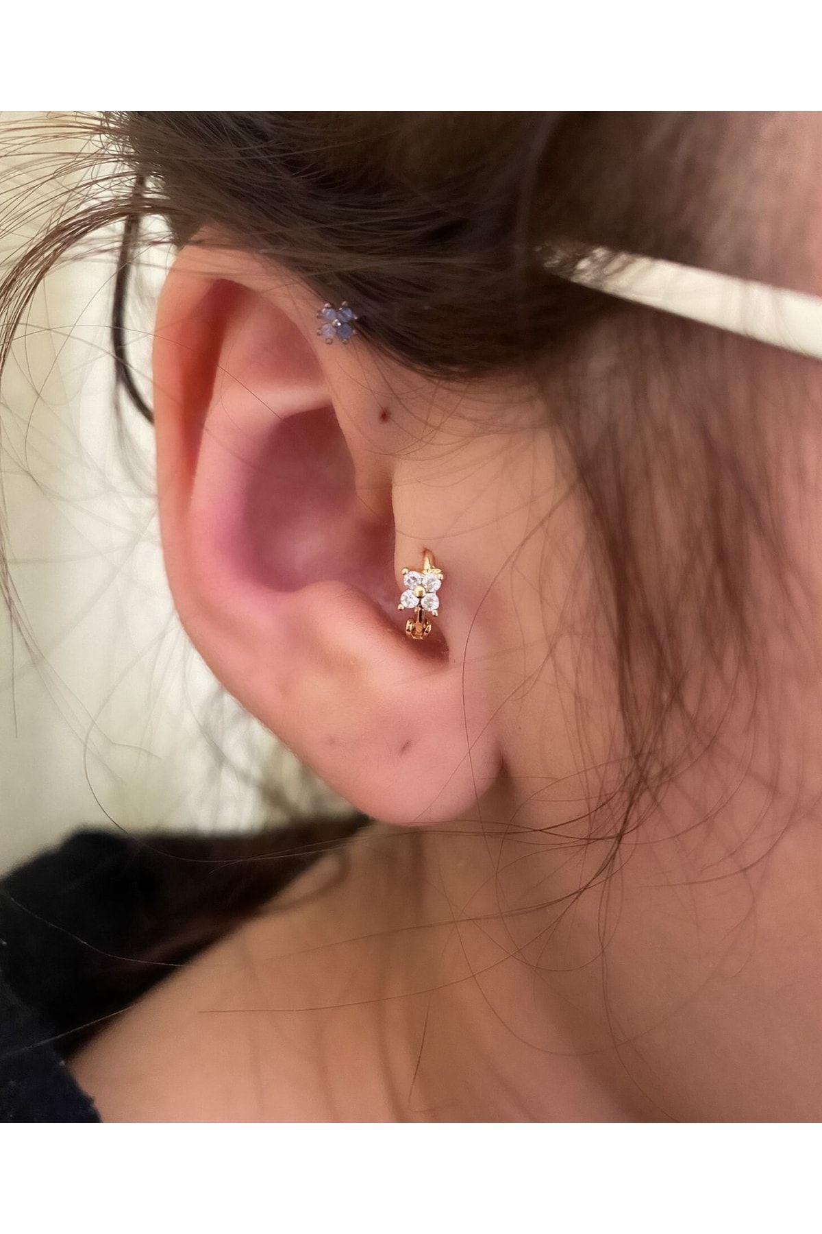 Cerrahi Çelik Mini Halka Tragus Kıkırdak Piercingi