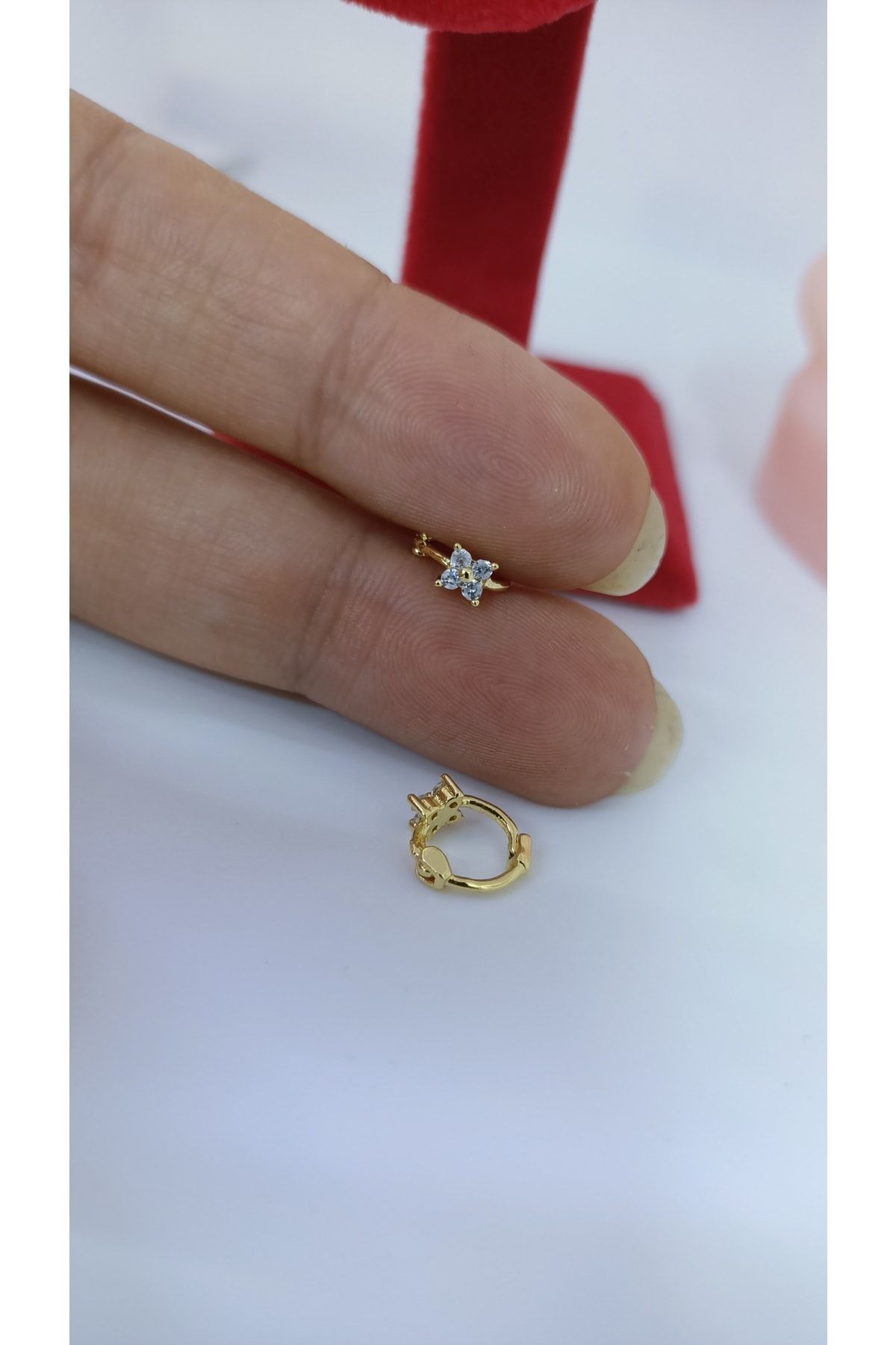 Cerrahi Çelik Mini Halka Tragus Kıkırdak Piercingi