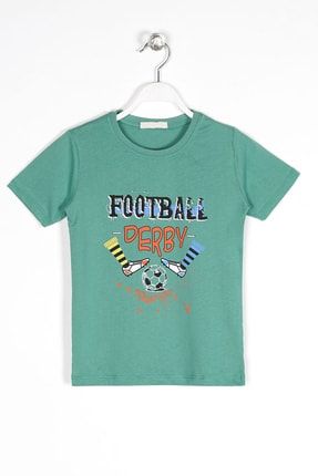 Erkek Çocuk Futboll Baskılı Tshirt 1026893