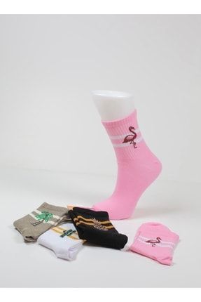 Çok Desenli Çorap (4'LÜ) CRSCOKDESENLICORAP
