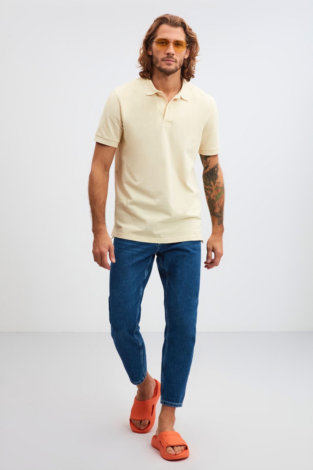 GRIMELANGE Poloshirt Gelb Regular Fit Fast ausverkauft