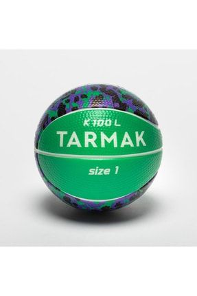 Çocuk Mini Basketbol Topu Sünger - 1 Numara - Yeşil / Siyah - K100 00043