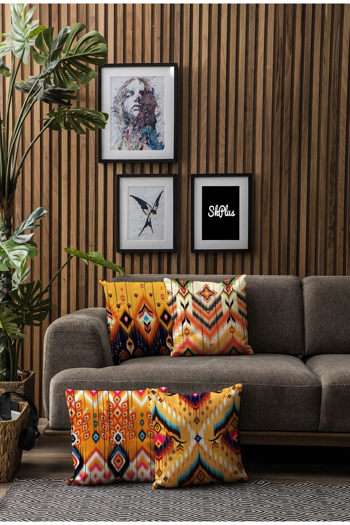 Skhome Double Sided Printed Special Design Decorative 8 Piece
