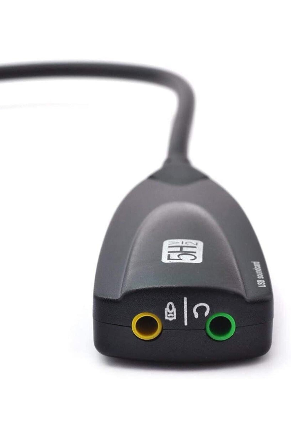 Kablolu Usb Ses Kartı 5hv2 Sound Tak Kullan Kulaklık Mikrofon Çıkışı Harici Ses Kartı 6