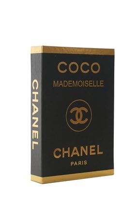 Chanel Gold Siyah Dekoratif Kitap Kutusu iray088