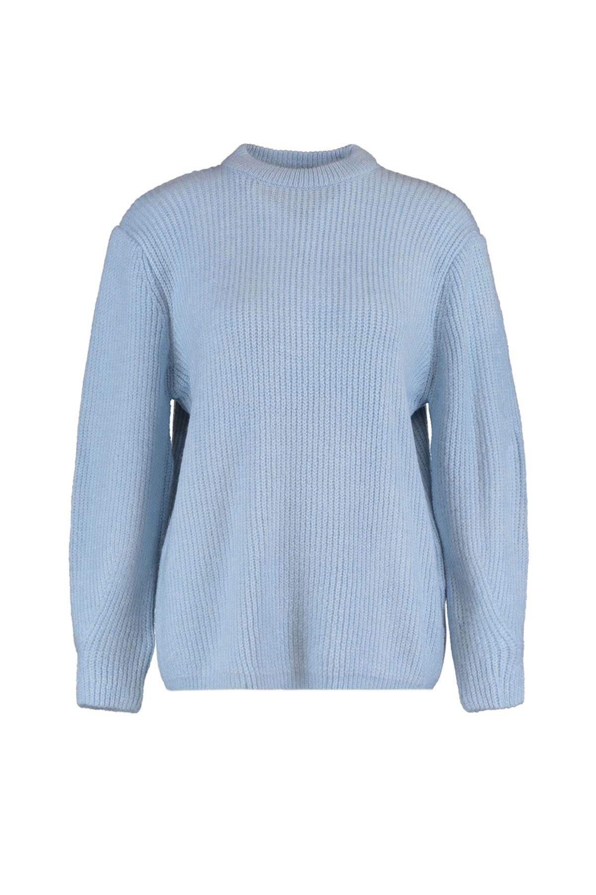 Trendyol Collection-Синій светр широкого крою з м'якою текстурою Светр TWOAW20FV0142 з м'якою текстурою TWOAW20FV0142 7