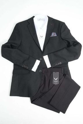 Blazer Ceket Düz Gömlek Kumaş Pantolon (3lü Kombin) MSTKM-180