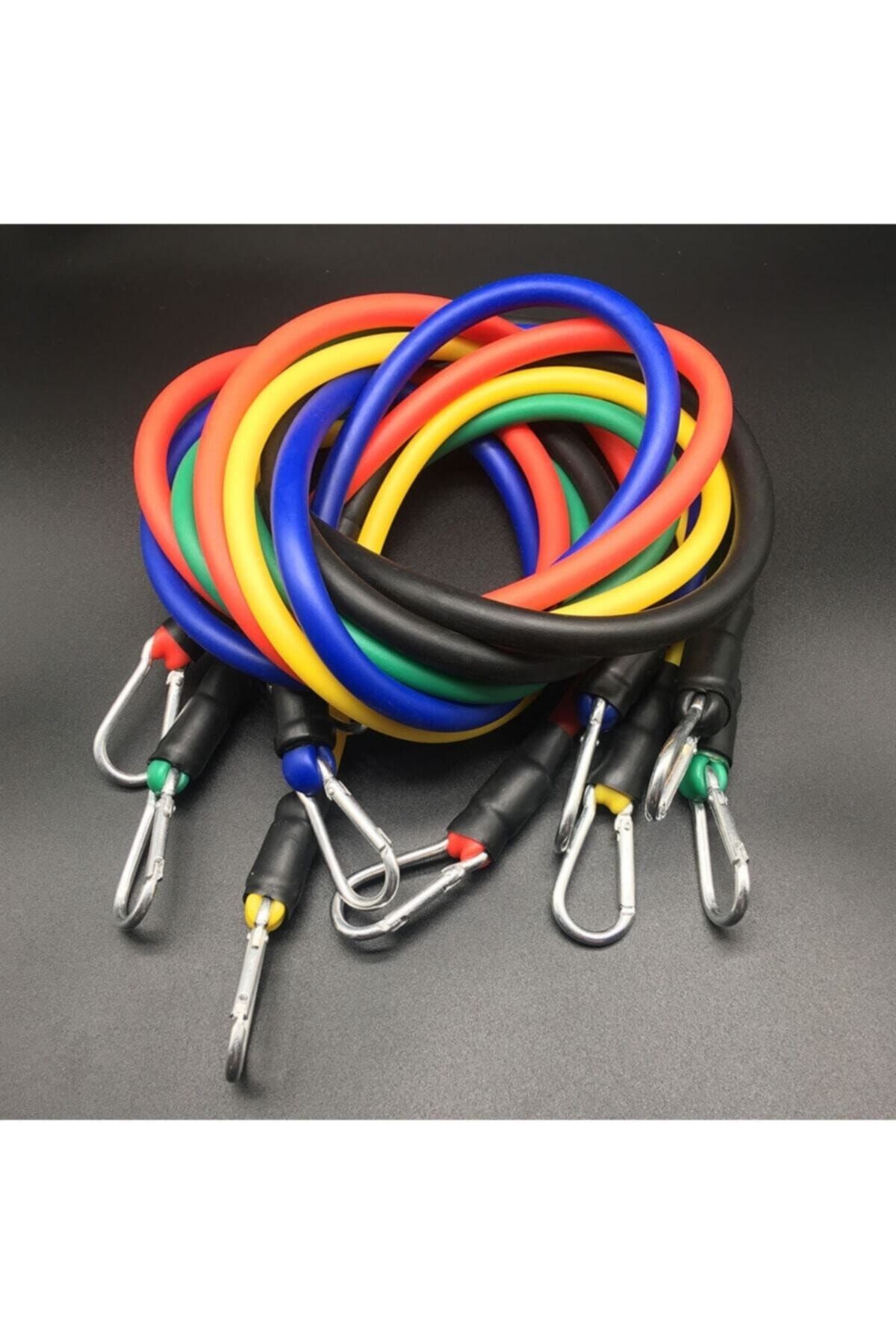Clifton-11 Piece Latex Resistance Band Set Behind Door Resistance Band 4