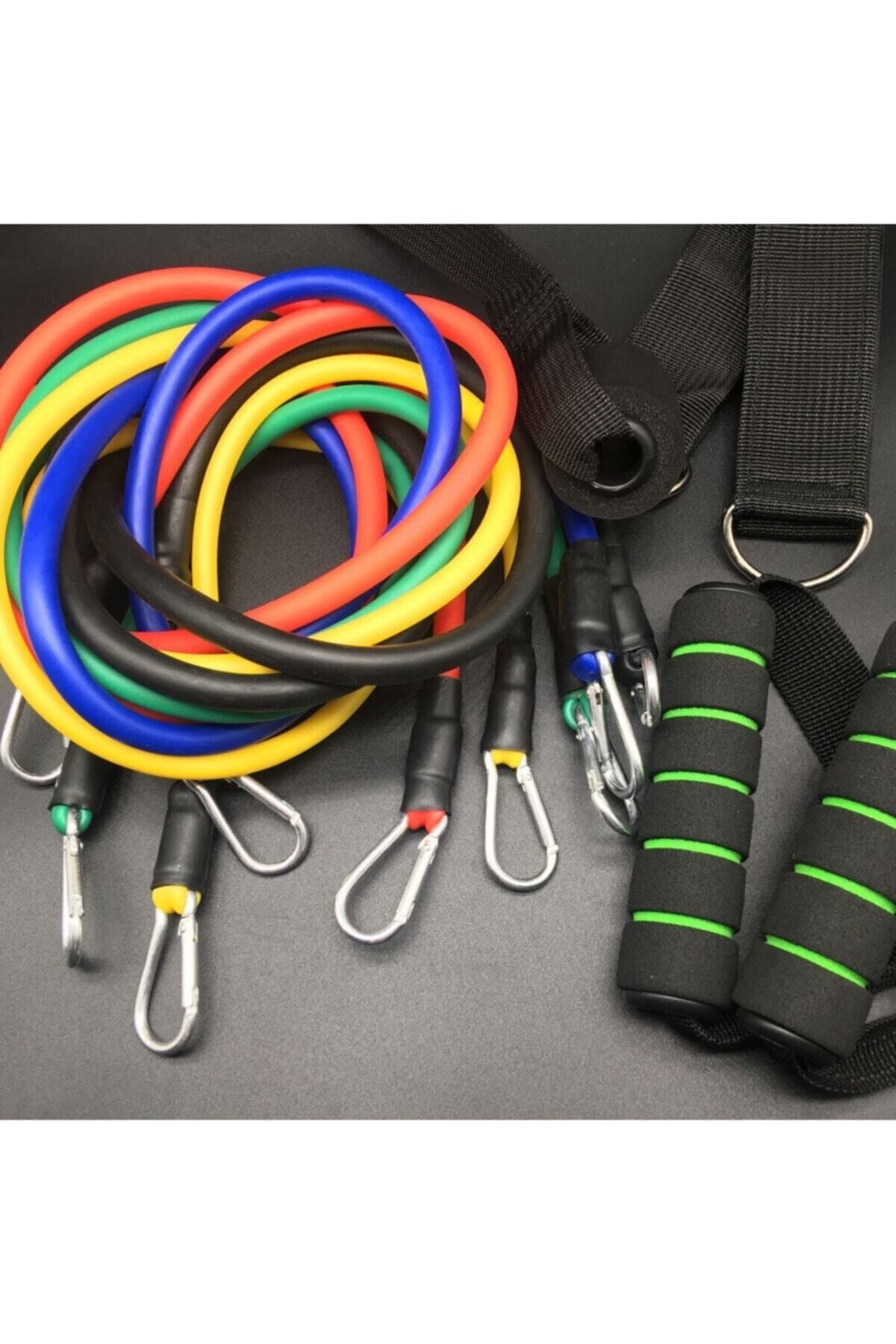Clifton-11 Piece Latex Resistance Band Set Behind Door Resistance Band 6