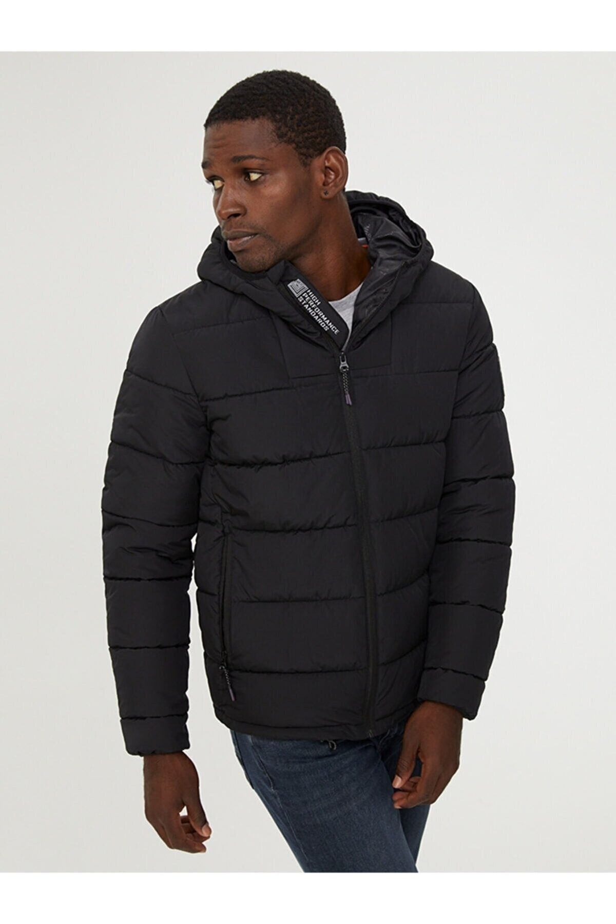 Loft Winter Jacket Black Trendyol