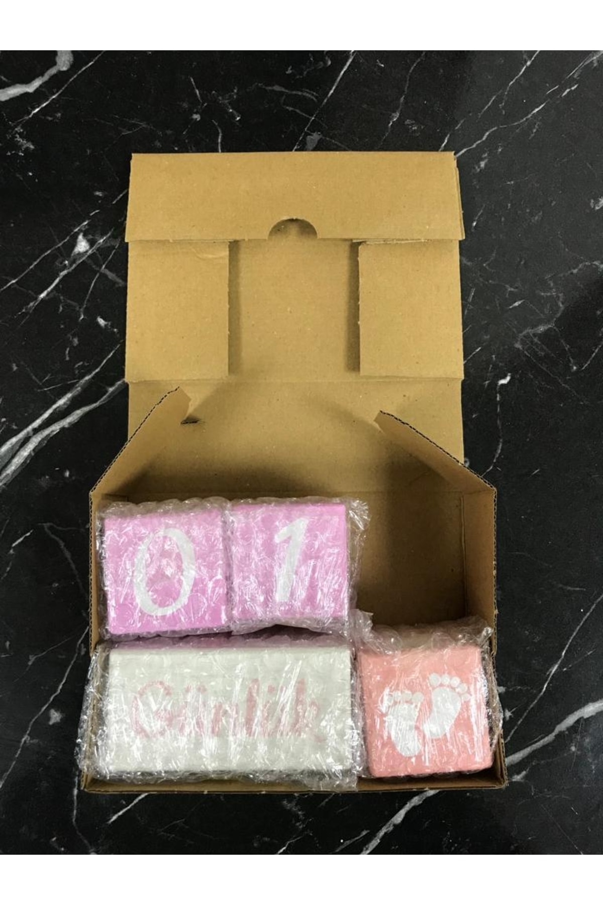 BİANNE ATÖLYESİ Bebek Anı Küp Seti Fotoğraf Çekim Ve Dekor Için Türkçe fotoğrafı 2 (önizleme)