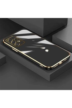 Samsung Galaxy A13 4g Kılıf Kamera Korumalı Parlak Gold Kenarlı Yumuşak Silikon Kapak 2022-Volet01