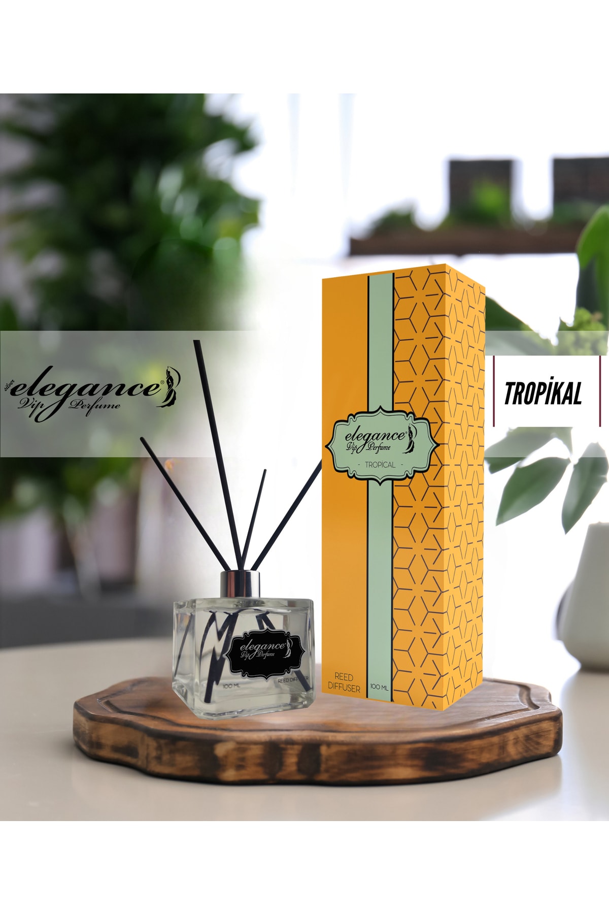 Tropical Luxury Reed Diffuser Bambu Çubuklu Oda Kokusu (100 ML) - Yüksek Performans -