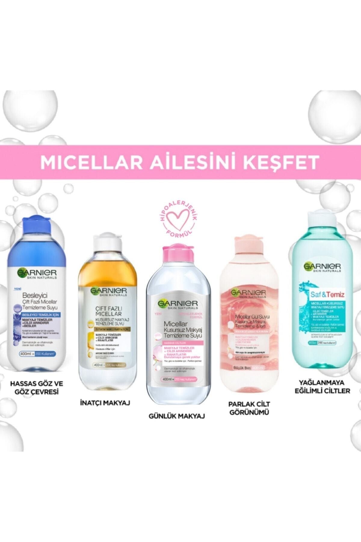 Garnier-Nourishing Dual Phase Micellar Cleansing Water 400 Ml X 3 Pieces 6
