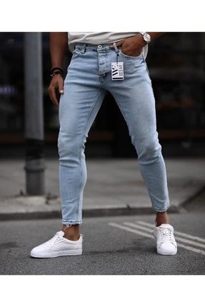 Erkek Moda Italyan Style Licralı Skinny Dar Kesim Jeans 11649