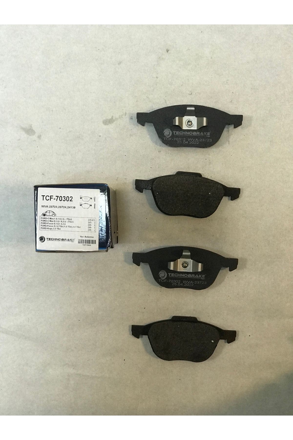 TECHNOBRAKE-Compatible Front Brake Pad Ford Focus 04 07 14 Cmax 1.6 Tdcı 03 07 11 Vo Oem No Trw-gdb1583 3m512k021ab 1