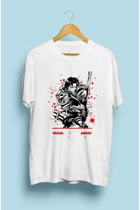 Atack On Titan Levi Ackerman Anime Tasarım Baskılı Tişört KRG1405T