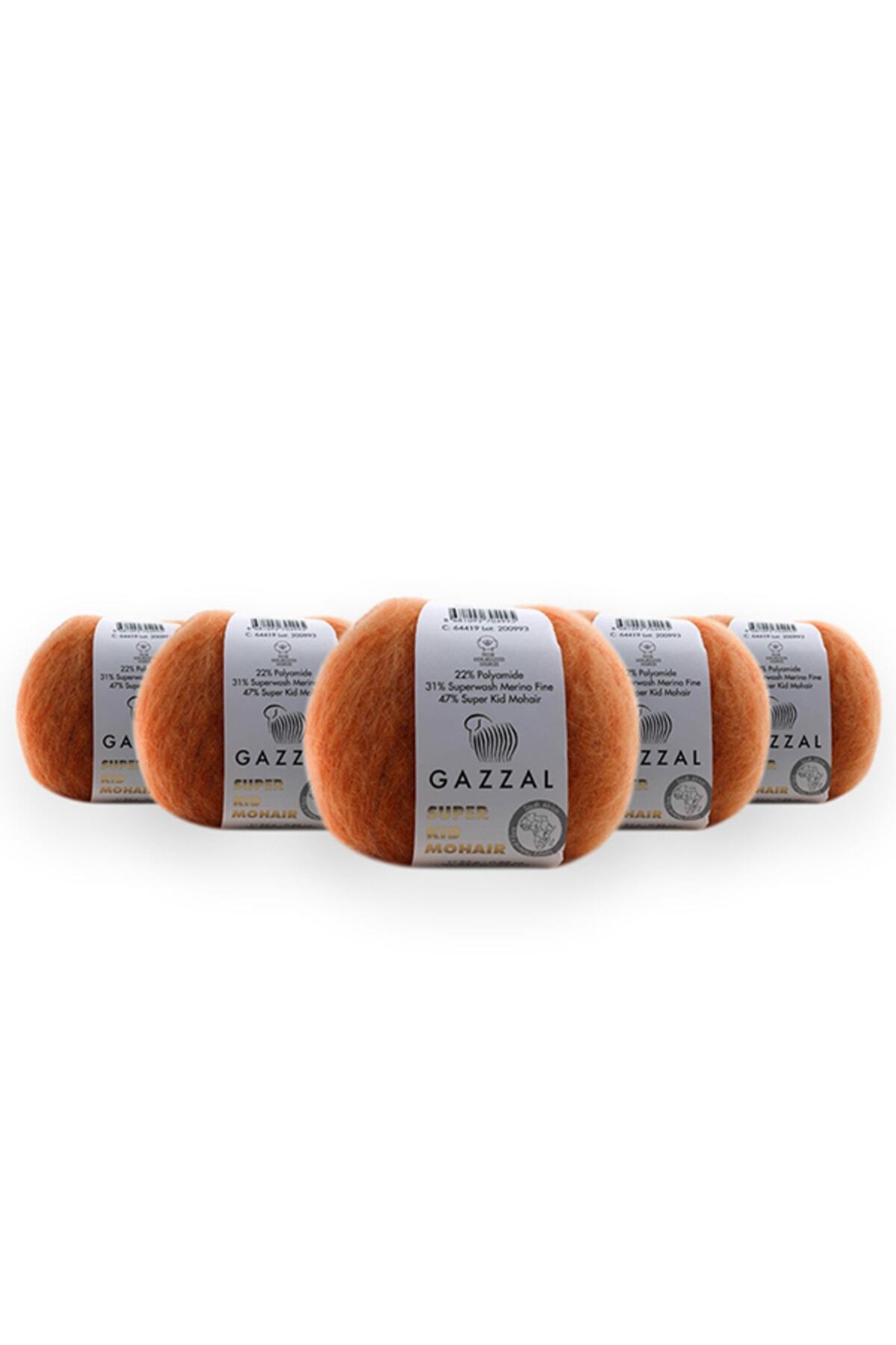 Super Kid Moss 25 Gr 5-Pack 78% Wool-22% Pa Blended Natural Hand Knitting Rope Taka Yarn (64419)