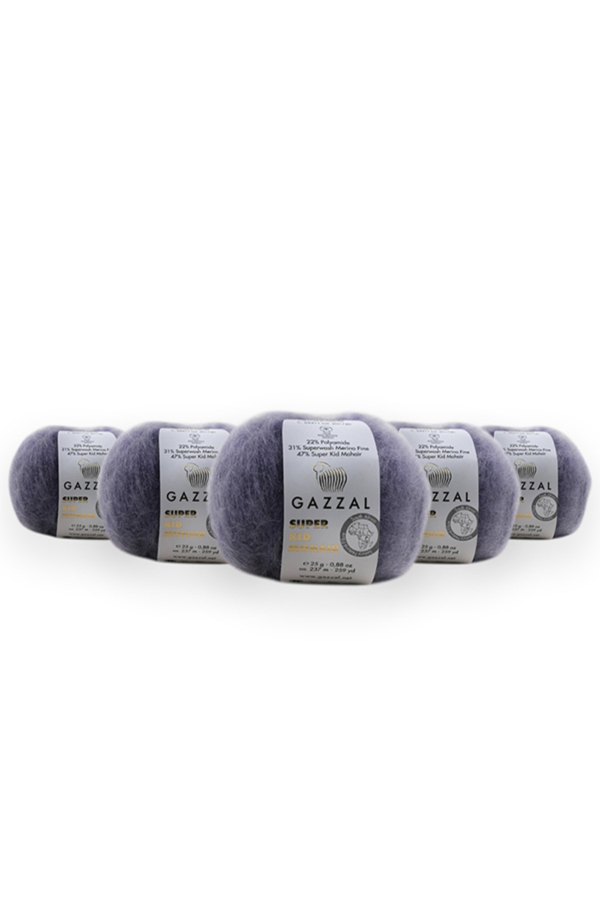 Super Kid Moss 25g 5-Pack 78% Wool-22% Pa Blended Natural Hand Knitting Rope Taka Yarn 64411