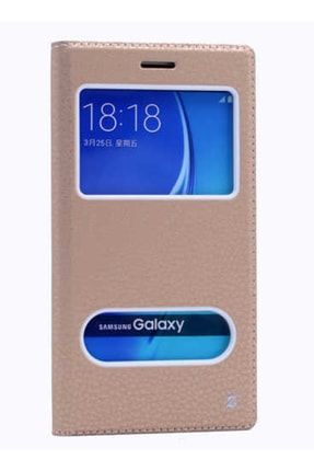 Samsung Galaxy J5 2016 Uyumlu Kılıf, Arama Pencereli Yüksek Kalite Mıknatıs Kapaklı Kılıf CS-CASEDLC2943