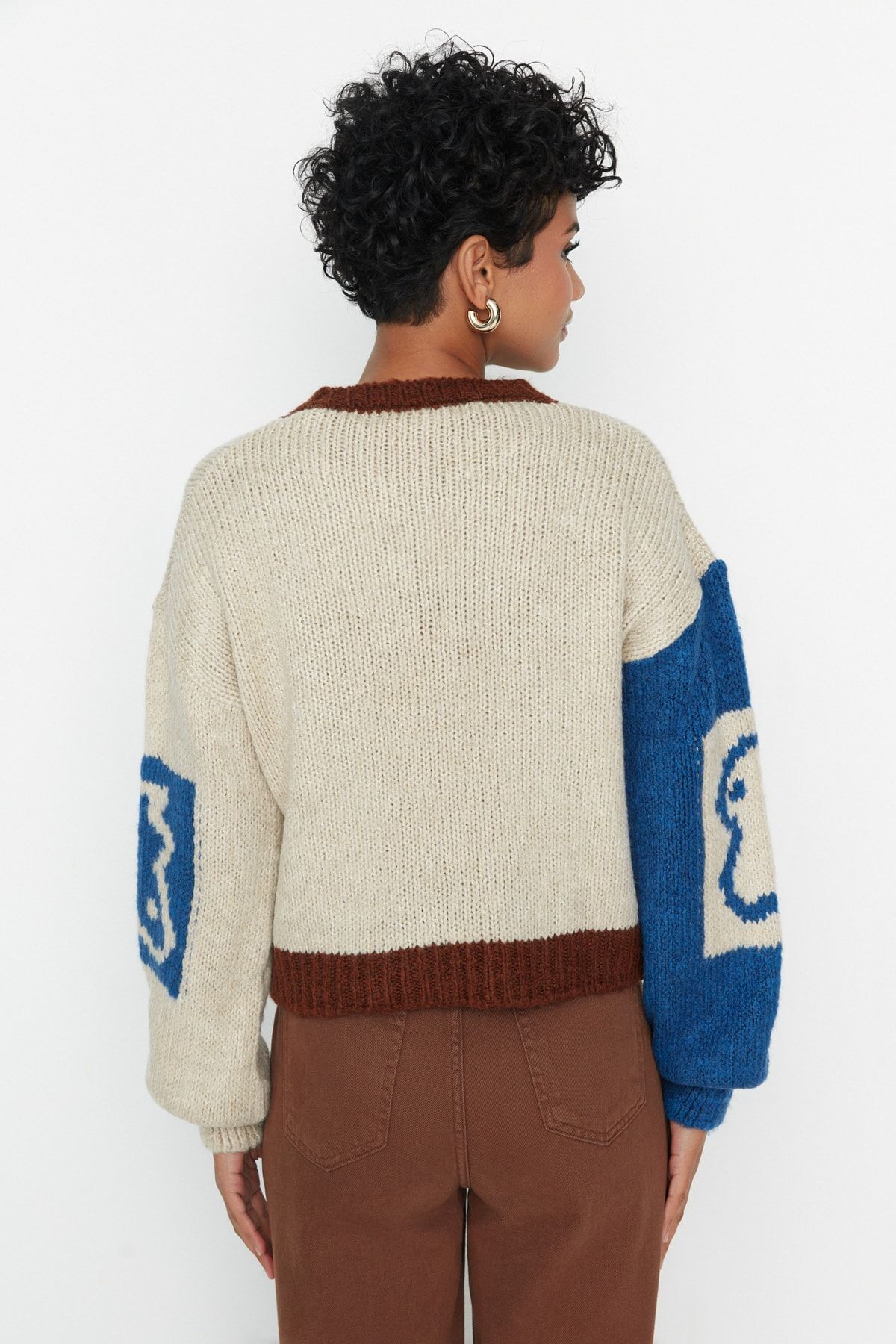 Trendyol Collection-Pulover de tricotaj cu textura moale de piatră TWOAW22KZ2106 5