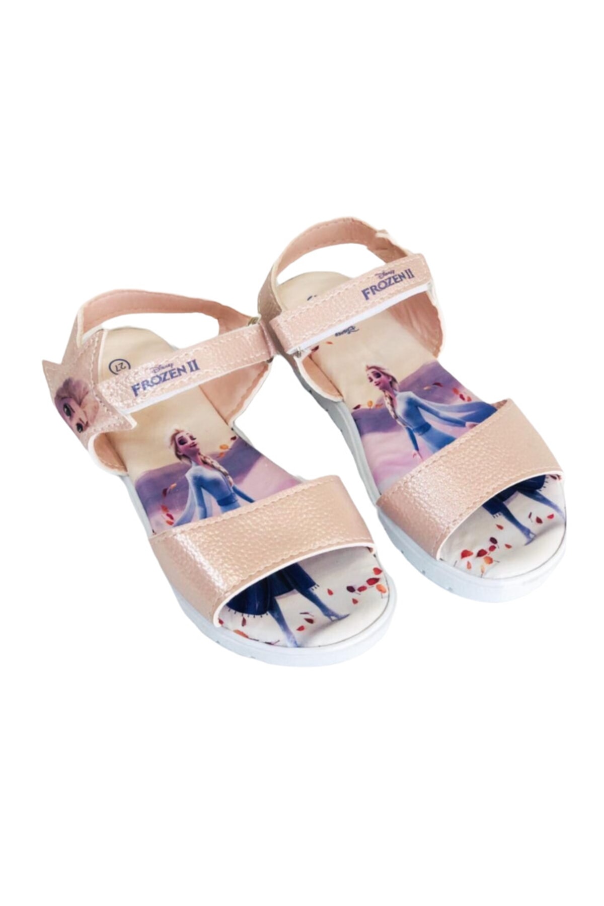 Modatamam Frozen Pembe Baskılı Kız Çocuk Sandalet