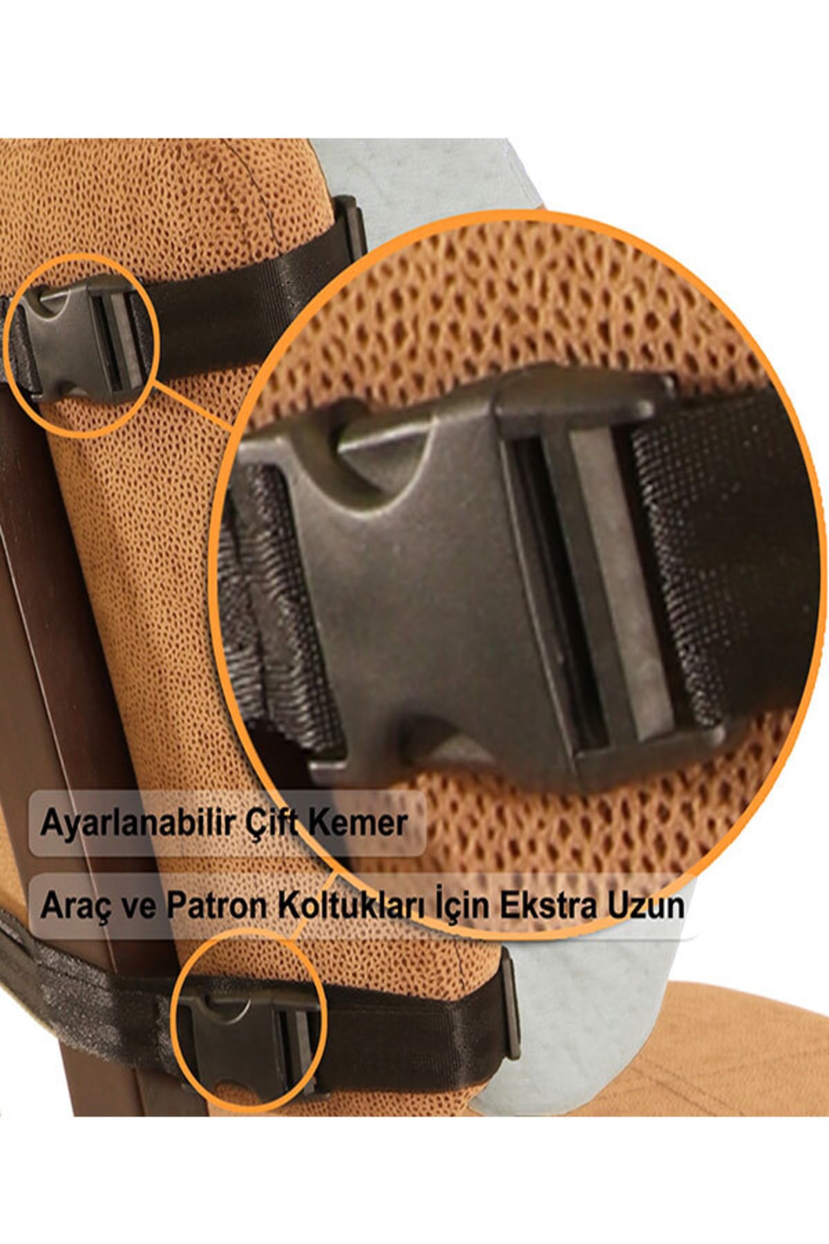 Ortopedik Bel Yastığı Büyük Boy – Isı Terapili Bambu Serisi Beyaz 4