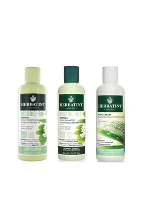 Moringa Repair Shampoo + Saç Kremi + Onarıcı Maske 3'lü Set HRBTSKM3S