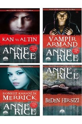 Vampir Armand - Beden Hırsızı - Kan Ve Altın - Sonsuz Karanlık Merrick / 4 Kitap Set - Anne Rice olgukitabevi44-06