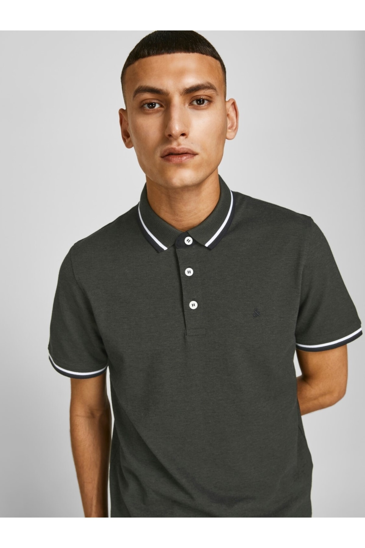 تیشرت یقه پلو مردانه راسته آستین کوتاه | جک اند جونز Jack & Jones 12191216 - تصویر 2