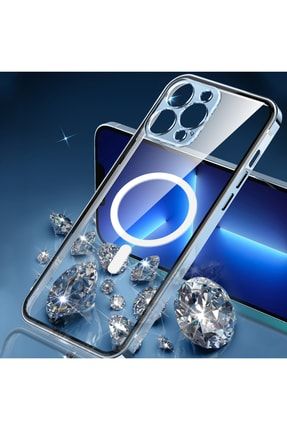 Iphone 13 Pro Max Uyumlu Kılıf Kamera Korumalı Parlak Renkli Magsafe Manyetik Lazer Silikon 2022-Magsafe-01