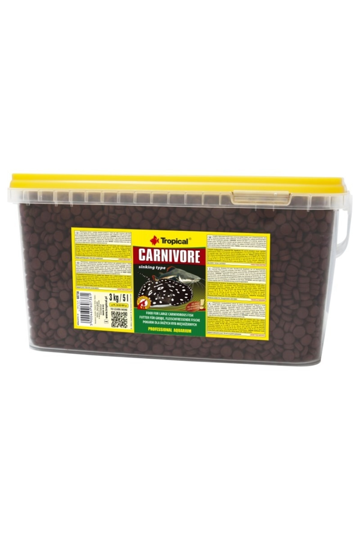 Tropical Carnivore 250 Gram Küçük Tablet Balık Yemi
