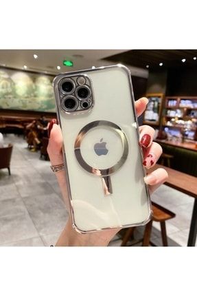 Apple Iphone 13 Pro Max Kılıf Kamera Korumalı Parlak Renkli Magsafe Manyetik Lazer Silikon 2022-Magsafe-01