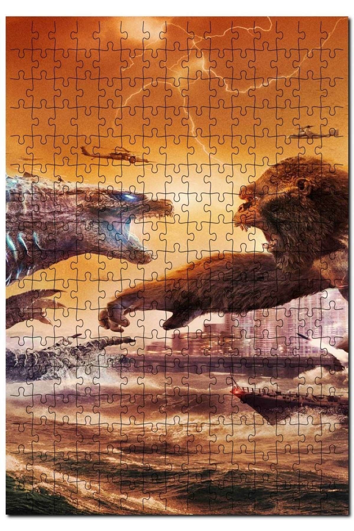 Cakapuzzle-Godzilla Kong King Kong Visual 120 Piece Puzzle Jigsaw Puzzle Mdf (WOOD) 1