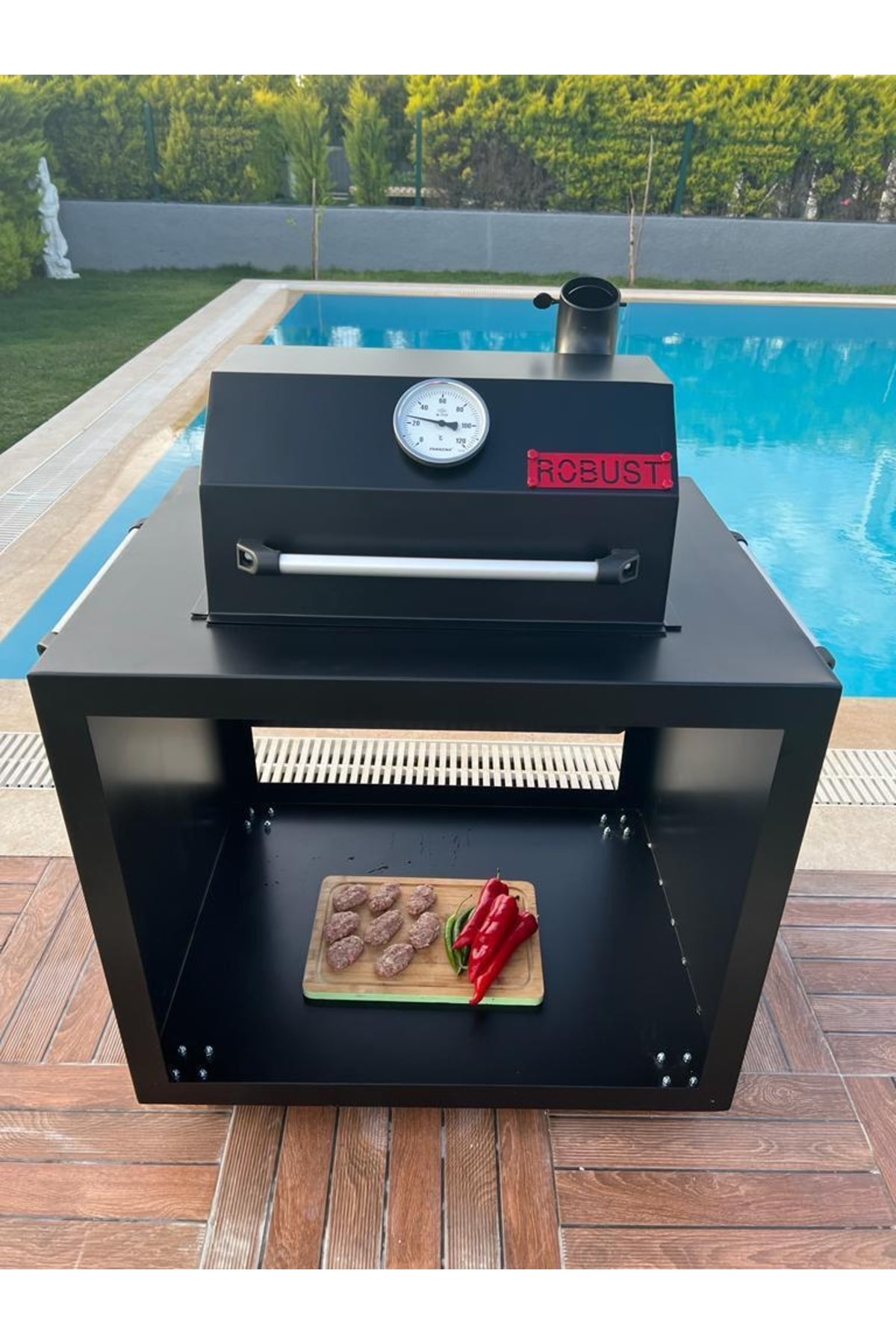 Robust Xl Hem Odun Hem Kömürlü Barbekü Mangal 5