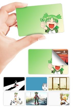 Yotsuba Kart Kaplama Anime Sticker 7 Adet ZPZPSTCyot